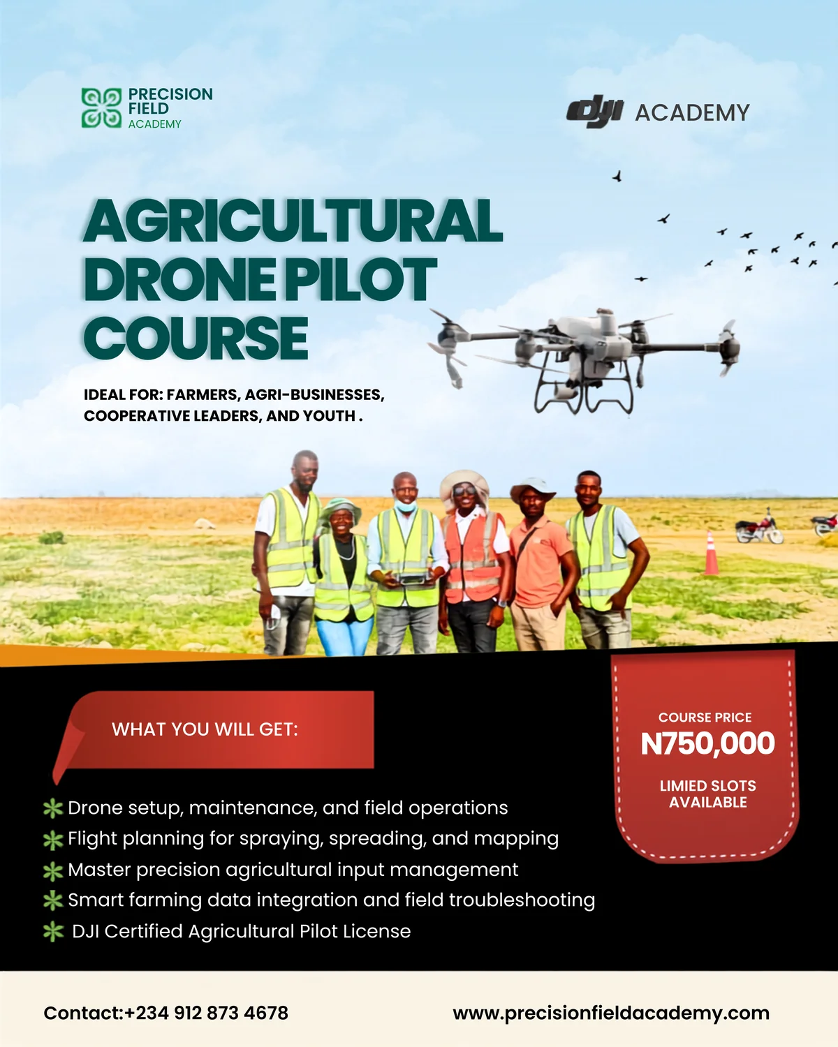 Agriculture Drone Pilot Program (DJI Endorsed) Official Course Brief