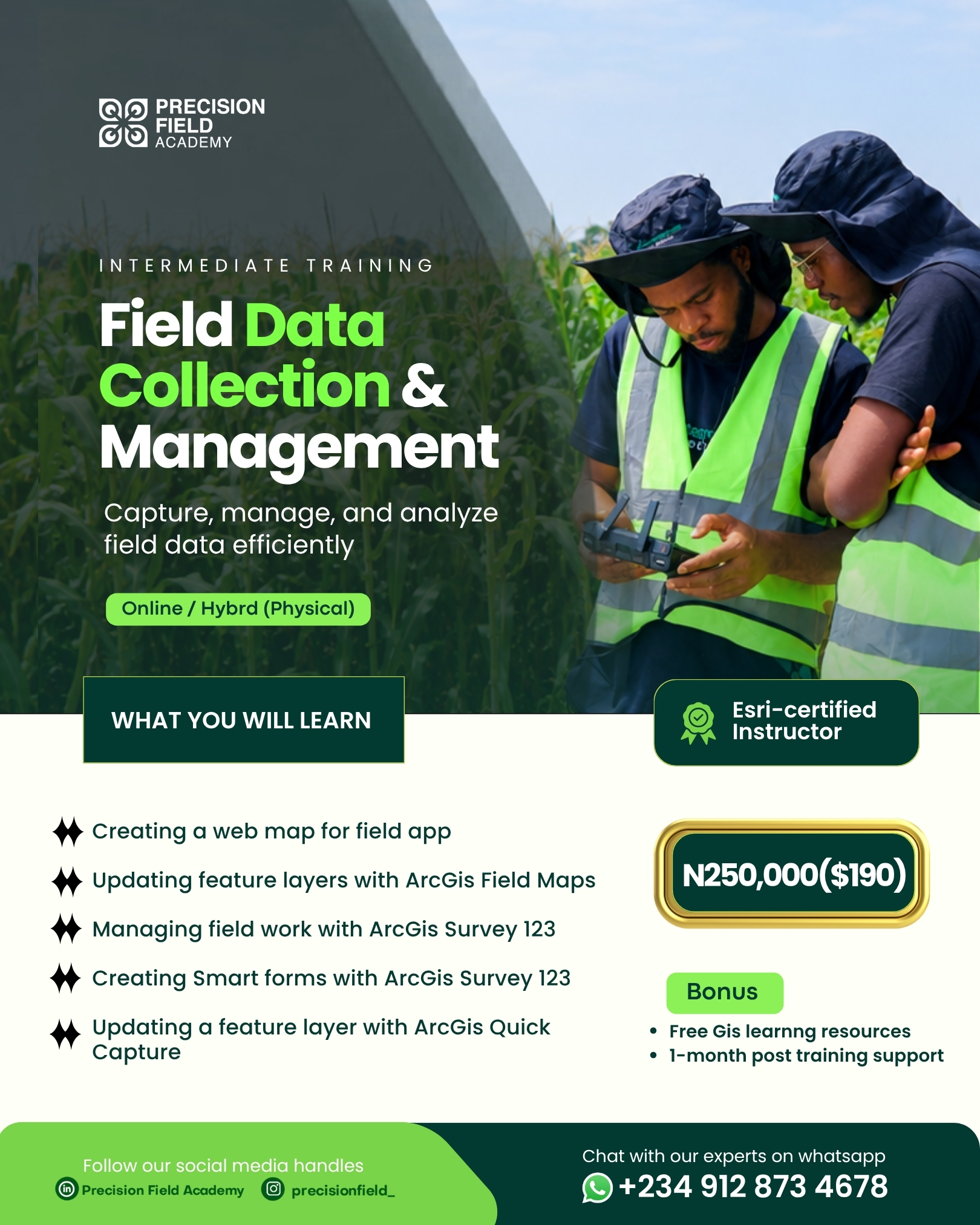 Field Data Collection & Management official flyer